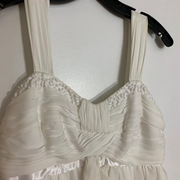 BNWT Max and Cleo White Chiffon Dress Size 2 - Picture 3 of 6
